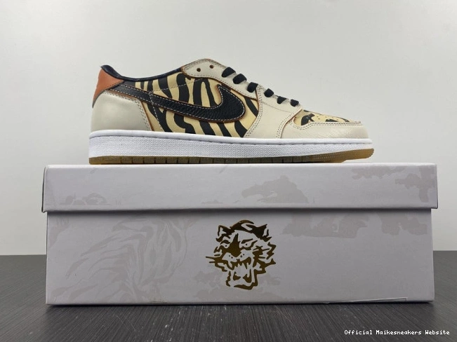 Official Maikesneakers Tiger Year OG of Low the Air DH6932-100 Jordan 1 0731